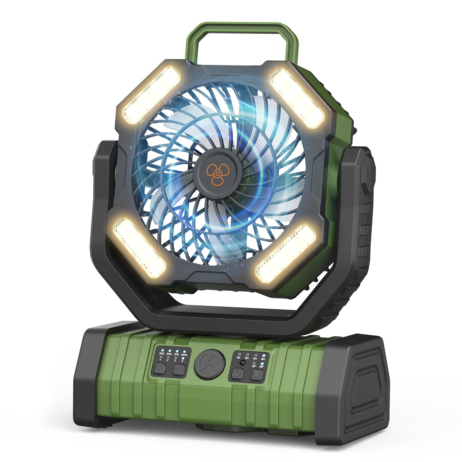 Amazon | 【35000mAh大容量＆自動首振り】ONRIU キャンプ 扇風機